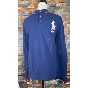 BNWT Polo Ralph Lauren navy long sleeve shirt